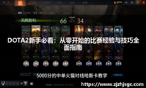 多宝电竞DOTA2新手必看：从零开始的比赛经验与技巧全面指南